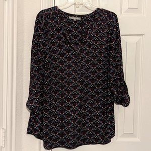 Daniel Rainn dark blue blouse, Women's plus size 1X